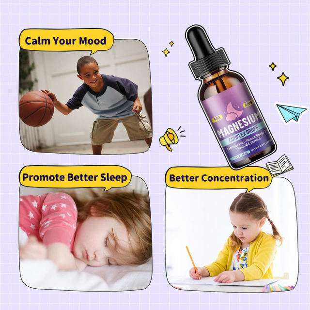 OEM/ODM Kids Magnesium Complex Drops Vegan Sugar-Free Strawberry Flavor,MY SHOP,OEM/ODM Kids Magnesium Complex Drops Vegan Sugar-Free Strawberry Flavor