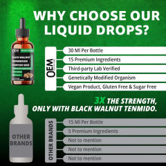 OEM Herbal Cleansing Liquid Drops 15 Premium Ingredients 30ml,MY SHOP,OEM Herbal Cleansing Liquid Drops 15 Premium Ingredients 30ml