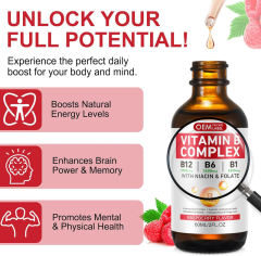 Bulk Vitamin B Complex Drops with Niacin Folate Raspberry Flavor White Label,MY SHOP,Bulk Vitamin B Complex Drops with Niacin Folate Raspberry Flavor White Label