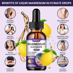 OEM Magnesium Stress Relief Drops Relaxation Formula Natural Lemon Flavor,MY SHOP,OEM Magnesium Stress Relief Drops Relaxation Formula Natural Lemon Flavor