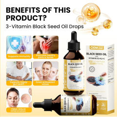 Private Label 3 in 1 Vitamin Drops Immune Supplement C D3 Black Seed Oil,MY SHOP,Private Label 3 in 1 Vitamin Drops Immune Supplement C D3 Black Seed Oil