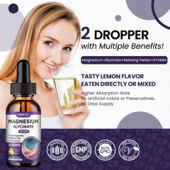 OEM Magnesium Stress Relief Drops Relaxation Formula Natural Lemon Flavor,MY SHOP,OEM Magnesium Stress Relief Drops Relaxation Formula Natural Lemon Flavor