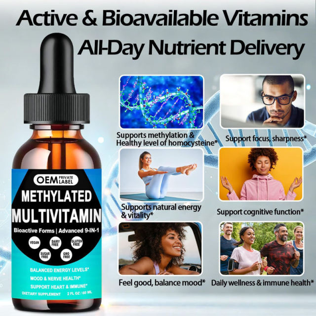 Private Label Advanced Multivitamin Drops Heart Brain Energy Formula,MY SHOP,Private Label Advanced Multivitamin Drops Heart Brain Energy Formula