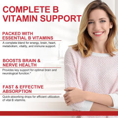 Bulk Vitamin B Complex Drops with Niacin Folate Raspberry Flavor White Label,MY SHOP,Bulk Vitamin B Complex Drops with Niacin Folate Raspberry Flavor White Label