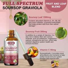 Private Label Soursop Graviola Liquid Drops 1800mg 2 fl oz (60ml) Leaf & Fruit Complex,MY SHOP,Private Label Soursop Graviola Liquid Drops 1800mg 2 fl oz (60ml) Leaf & Fruit Complex