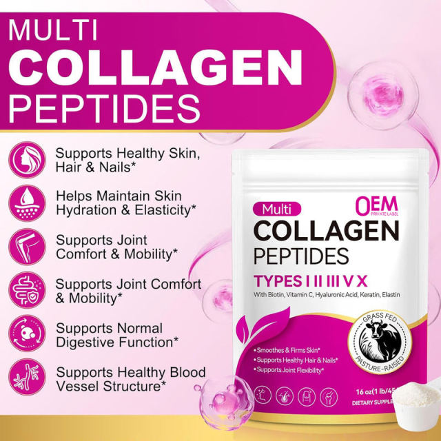 Multi Collagen Peptides Powder - Wholesale Supplement Supplier,MY SHOP,OEM Multi Collagen Peptides Powder - collagen peptides powder Manufacturer