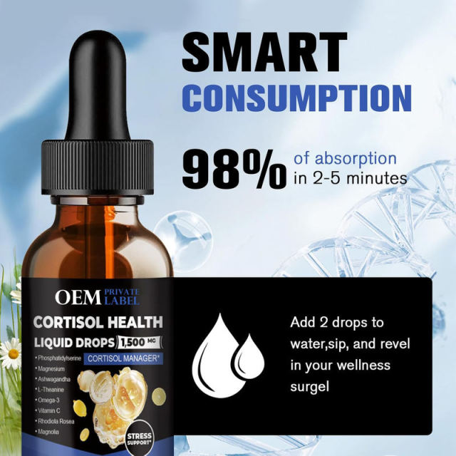 Private Label Cortisol Health Liquid Drops 1,500mg 2 fl oz (60ml) Lemon Flavor,MY SHOP,Private Label Cortisol Health Liquid Drops 1,500mg 2 fl oz (60ml) Lemon Flavor