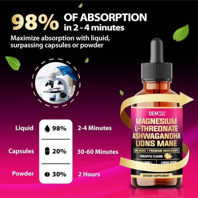 OEM/ODM 10-in-1 Brain Support Liquid Drops Pineapple Flavor,MY SHOP,OEM/ODM 10-in-1 Brain Support Liquid Drops Pineapple Flavor