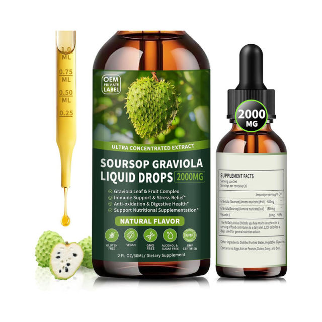 OEM/ODM 2000mg Soursop Graviola Liquid Drops Natural Flavor,MY SHOP,OEM/ODM 2000mg Soursop Graviola Liquid Drops Natural Flavor