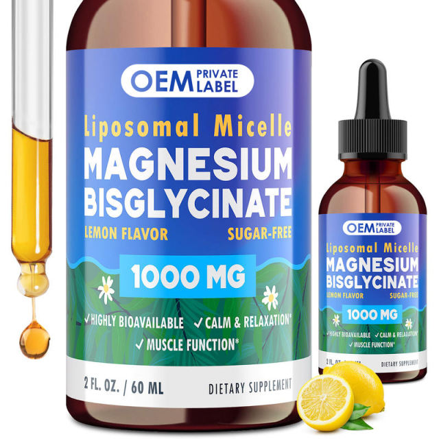 White Label Magnesium Bisglycinate Drops for Relaxation & Sleep Support,MY SHOP,White Label Magnesium Bisglycinate Drops for Relaxation & Sleep Support