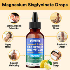 White Label Magnesium Bisglycinate Drops for Relaxation & Sleep Support,MY SHOP,White Label Magnesium Bisglycinate Drops for Relaxation & Sleep Support