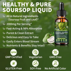 OEM/ODM 2000mg Soursop Graviola Liquid Drops Natural Flavor,MY SHOP,OEM/ODM 2000mg Soursop Graviola Liquid Drops Natural Flavor