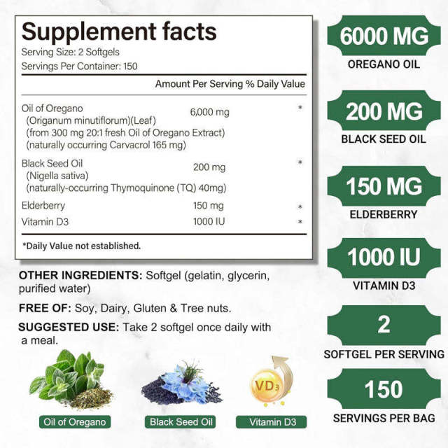 OEM High Potency Oil of Oregano Softgels 6000mg,MY SHOP,OEM High Potency Oil of Oregano Softgels 6000mg
