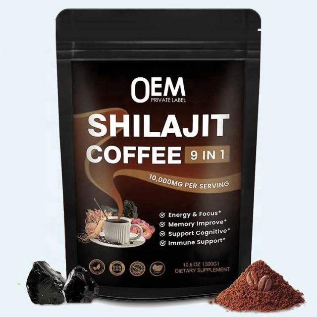 Shilajit Coffee Blend 9 in 1 Instant Powder Energy Focus Memory Support,MY SHOP,Shilajit Coffee Blend 9 in 1 Instant Powder Energy Focus Memory Support