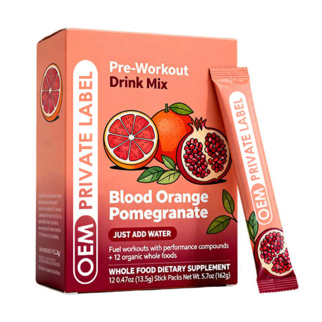 Organic Whole Food Pre Workout Drink Mix Stick Packs Blood Orange Pomegranate,MY SHOP,Organic Whole Food Pre Workout Drink Mix Stick Packs Blood Orange Pomegranate