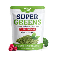 Private Label Super Greens Powder 9.2 oz (261g) 32 Superfoods with Probiotics & Enzymes,MY SHOP,Private Label Super Greens Powder 9.2 oz (261g) 32 Superfoods with Probiotics & Enzymes