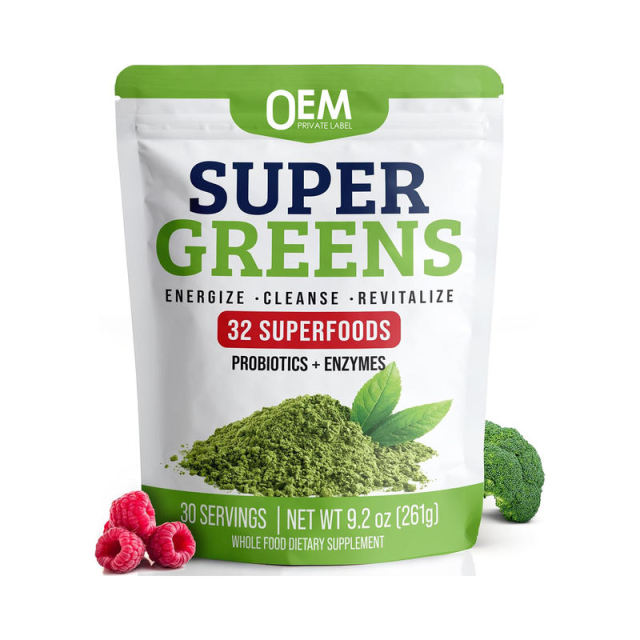 Private Label Super Greens Powder 9.2 oz (261g) 32 Superfoods with Probiotics & Enzymes,MY SHOP,Private Label Super Greens Powder 9.2 oz (261g) 32 Superfoods with Probiotics & Enzymes