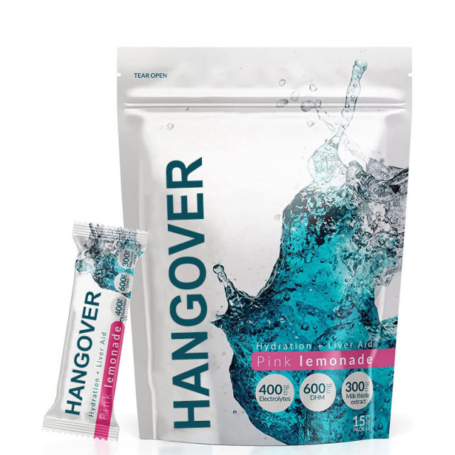 OEM Hangover Relief Powder Stick Pack Pink Lemonade Electrolyte Liver Support,MY SHOP,OEM Hangover Relief Powder Stick Pack Pink Lemonade Electrolyte Liver Support