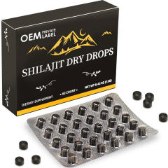 Wholesale Shilajit Dry Drops for White Label Dietary Supplement,MY SHOP,Wholesale Shilajit Dry Drops for White Label Dietary Supplement