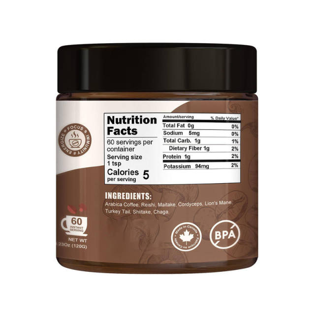Mushroom Coffee Blend 7 Superfood Mushrooms with Fair Trade Arabica Coffee,MY SHOP,Mushroom Coffee Blend 7 Superfood Mushrooms with Fair Trade Arabica Coffee