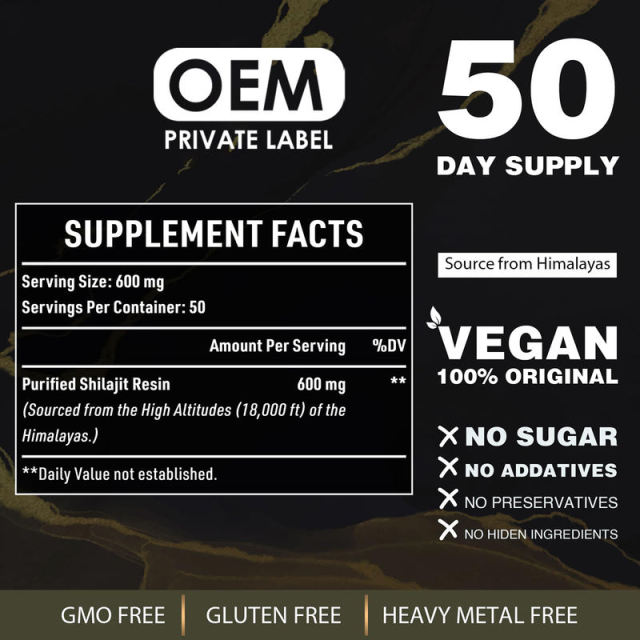 Private Label Shilajit Resin 600mg Strength Energy Immune Support,MY SHOP,Private Label Shilajit Resin 600mg Strength Energy Immune Support