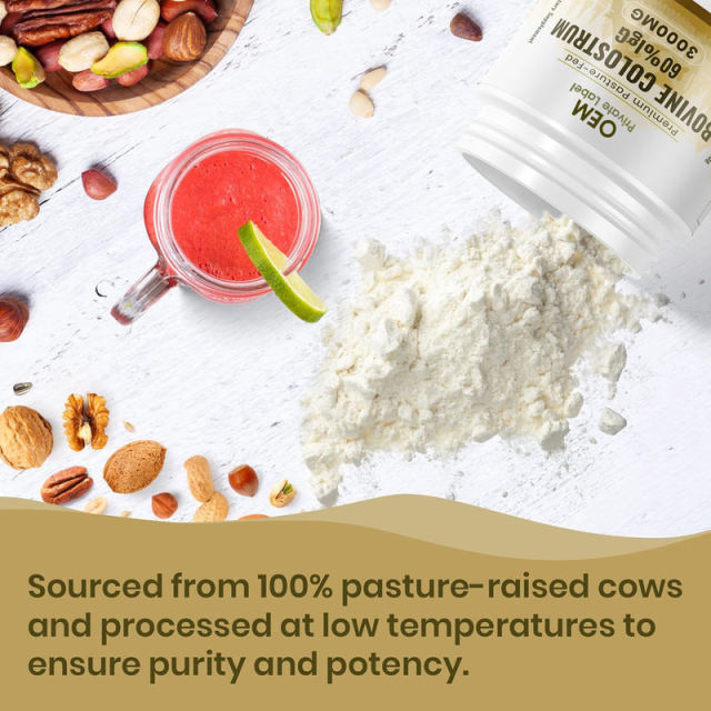 Private Label Premium Pasture-Fed Bovine Colostrum Powder 60% IgG,MY SHOP,Private Label Premium Pasture-Fed Bovine Colostrum Powder 60% IgG