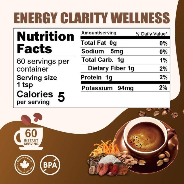 Mushroom Coffee Blend 7 Superfood Mushrooms with Fair Trade Arabica Coffee,MY SHOP,Mushroom Coffee Blend 7 Superfood Mushrooms with Fair Trade Arabica Coffee