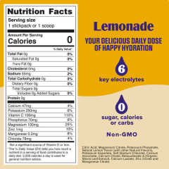 Private Label Hydration Powder Stick Packs Zero Sugar Lemonade Flavor,MY SHOP,Private Label Hydration Powder Stick Packs Zero Sugar Lemonade Flavor