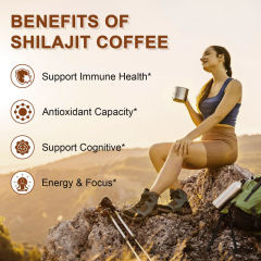 Shilajit Coffee Instant 9 in 1 Blend Adaptogens Nootropics Energy Focus,MY SHOP,Shilajit Coffee Instant 9 in 1 Blend Adaptogens Nootropics Energy Focus