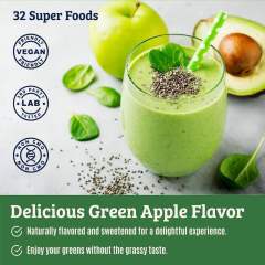 Private Label Super Greens Powder 9.2 oz (261g) 32 Superfoods with Probiotics & Enzymes,MY SHOP,Private Label Super Greens Powder 9.2 oz (261g) 32 Superfoods with Probiotics & Enzymes