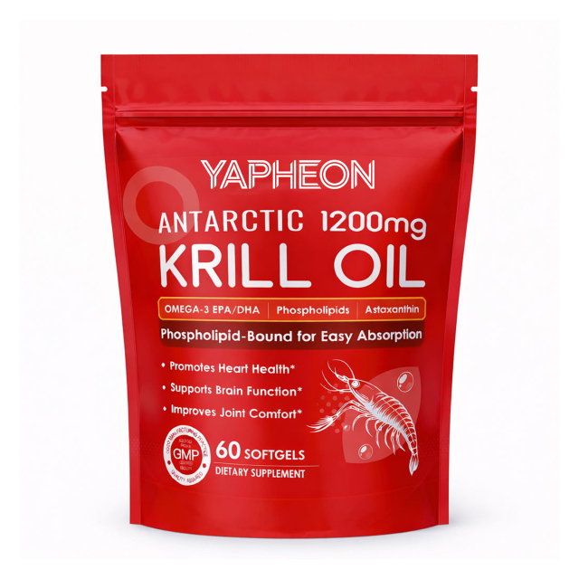 Antarctic Krill Oil 2000mg with Astaxanthin & Omega-3 Capsule Supplement,MY SHOP,Antarctic Krill Oil 2000mg with Astaxanthin & Omega-3 Capsule Supplement
