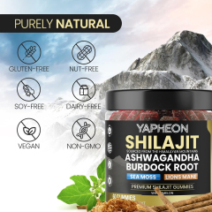 Himalayan Shilajit Ashwagandha Multi-Benefit Gummies,MY SHOP,Ashwagandha Gummies - OEM Shilajit Multi-Benefit Bulk Supply