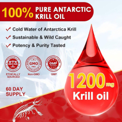 Antarctic Krill Oil 2000mg with Astaxanthin & Omega-3 Capsule Supplement,MY SHOP,Antarctic Krill Oil 2000mg with Astaxanthin & Omega-3 Capsule Supplement