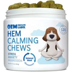 Private Label Hemp Chews for Dogs Aggression Mood Support 264g,MY SHOP,Private Label Hemp Chews for Dogs Aggression Mood Support 264g