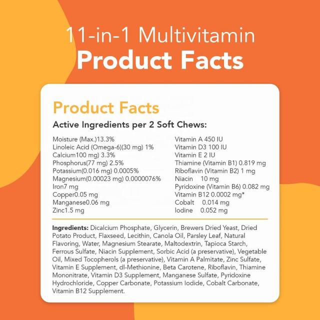 Private Label Multivitamin Chews for Adult Dogs Nose to Tail Support,MY SHOP,Private Label Multivitamin Chews for Adult Dogs Nose to Tail Support