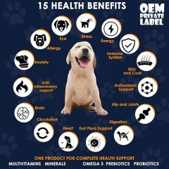 Bulk Dog Multivitamin with Probiotics Advanced Formula Bacon Flavor,MY SHOP,Bulk Dog Multivitamin with Probiotics Advanced Formula Bacon Flavor