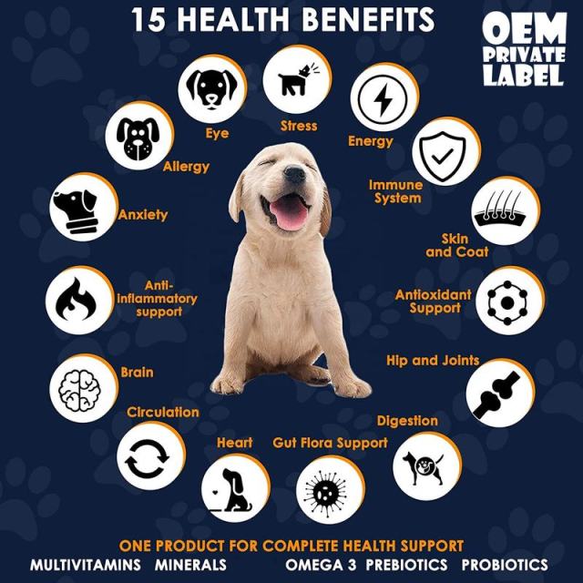 Bulk Dog Multivitamin with Probiotics Advanced Formula Bacon Flavor,MY SHOP,Bulk Dog Multivitamin with Probiotics Advanced Formula Bacon Flavor