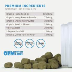 Private Label Hemp Chews for Dogs Aggression Mood Support 264g,MY SHOP,Private Label Hemp Chews for Dogs Aggression Mood Support 264g