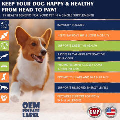 Bulk Dog Multivitamin with Probiotics Advanced Formula Bacon Flavor,MY SHOP,Bulk Dog Multivitamin with Probiotics Advanced Formula Bacon Flavor