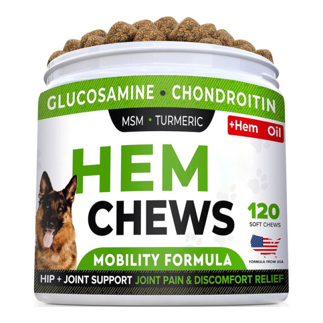 Private Label Dog Mobility Chews Hemp Oil MSM Turmeric Glucosamine Blend,MY SHOP,Private Label Dog Mobility Chews Hemp Oil MSM Turmeric Glucosamine Blend