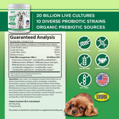 Private Label Dog Probiotic Powder 10 Raw Probiotic Strains Organic Prebiotics,MY SHOP,Private Label Dog Probiotic Powder 10 Raw Probiotic Strains Organic Prebiotics