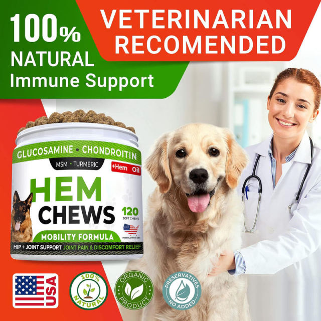 Private Label Dog Mobility Chews Hemp Oil MSM Turmeric Glucosamine Blend,MY SHOP,Private Label Dog Mobility Chews Hemp Oil MSM Turmeric Glucosamine Blend