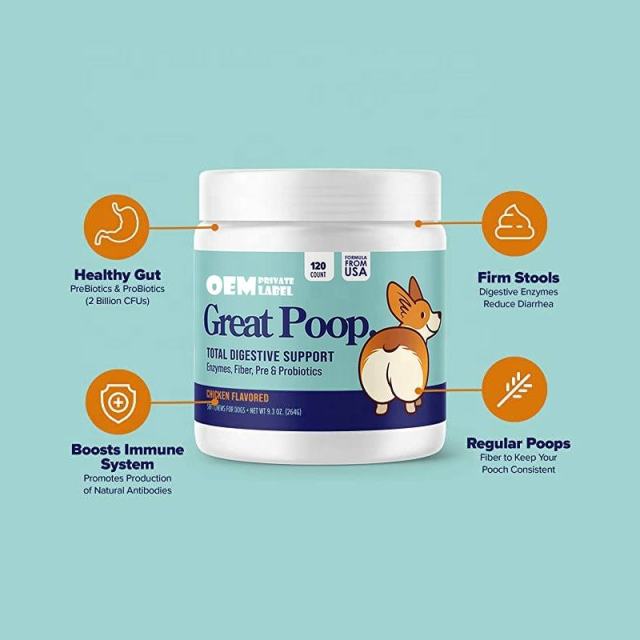 B2B Custom Dog Probiotic & Digestive Enzyme Soft Chews for Firm Stools,MY SHOP,B2B Custom Dog Probiotic & Digestive Enzyme Soft Chews for Firm Stools
