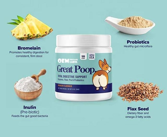 B2B Custom Dog Probiotic & Digestive Enzyme Soft Chews for Firm Stools,MY SHOP,B2B Custom Dog Probiotic & Digestive Enzyme Soft Chews for Firm Stools