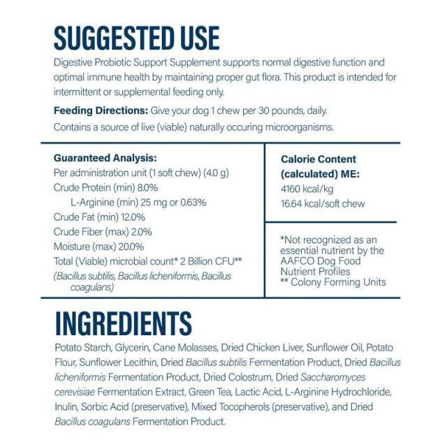 White Label Advanced Probiotic Dog Chews for Optimal Digestion & Immunity,MY SHOP,White Label Advanced Probiotic Dog Chews for Optimal Digestion & Immunity