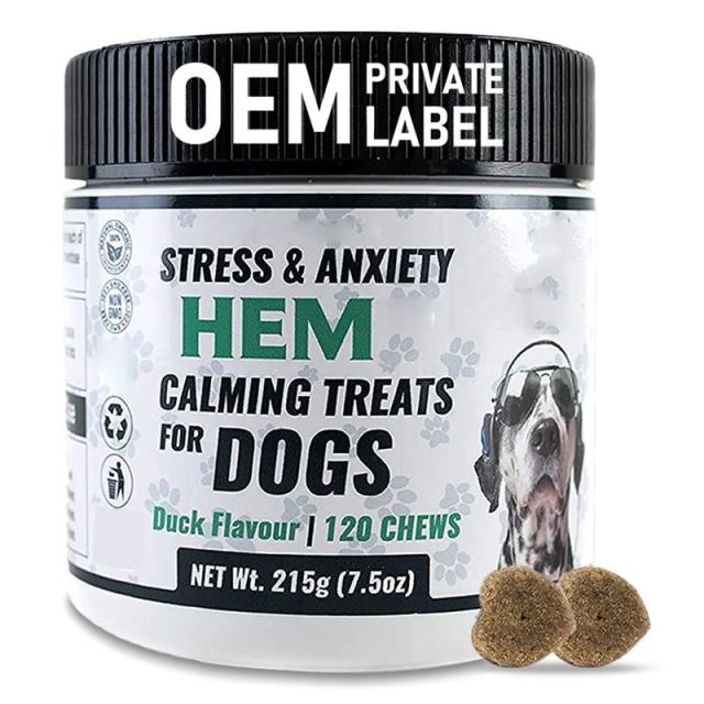 Bulk Manufacturer Natural Calming Treats for Dogs Hemp Extract Stress Anxiety Support Relaxation Aid Calming Chews Highly Palatable Duck Flavor Non-GMO Premium 120 Soft Chews 215g,MY SHOP,Bulk Manufacturer Natural Calming Treats for Dogs Hemp Extract Stress Anxiety Support Relaxation Aid Calming Chews Highly Palatable Duck Flavor Non-GMO Premium 120 Soft Chews 215g