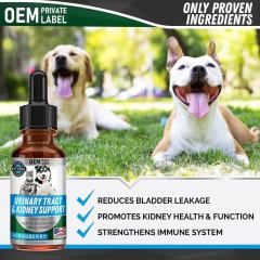 OEM Factory Natural Urinary Tract Kidney Support For Dogs Cats Cranberry Formula Reduces Bladder Leakage Prevents Infections Maintains Bladder Strength Immune Support 60ml,MY SHOP,supplyment
