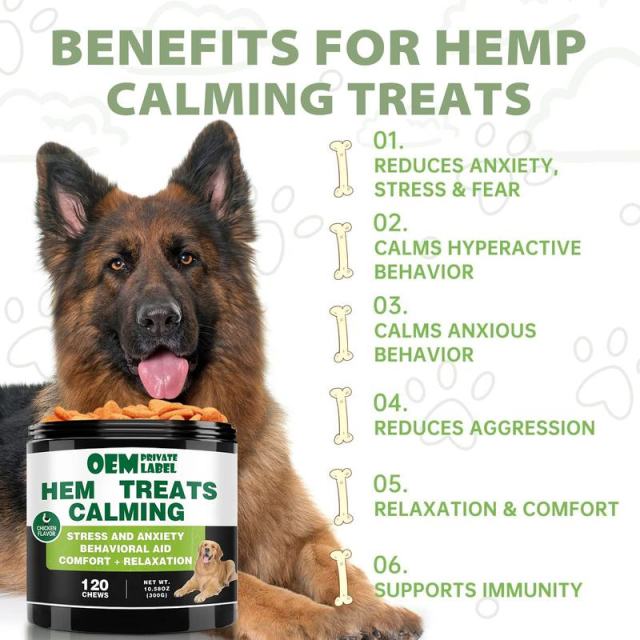 OEM Factory Hemp Calming Treats For Dogs Chicken Flavor Reduces Anxiety Stress Fear Calms Hyperactive Anxious Behavior Reduces Aggression Promotes Relaxation Comfort Supports Immunity 120 Chews 300g 10.58oz,MY SHOP,OEM Factory Hemp Calming Treats For Dogs Chicken Flavor Reduces Anxiety Stress Fear Calms Hyperactive Anxious Behavior Reduces Aggression Promotes Relaxation Comfort Supports Immunity 120 Chews 300g 10.58oz