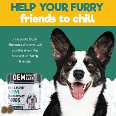 Bulk Manufacturer Natural Calming Treats for Dogs Hemp Extract Stress Anxiety Support Relaxation Aid Calming Chews Highly Palatable Duck Flavor Non-GMO Premium 120 Soft Chews 215g,MY SHOP,Bulk Manufacturer Natural Calming Treats for Dogs Hemp Extract Stress Anxiety Support Relaxation Aid Calming Chews Highly Palatable Duck Flavor Non-GMO Premium 120 Soft Chews 215g