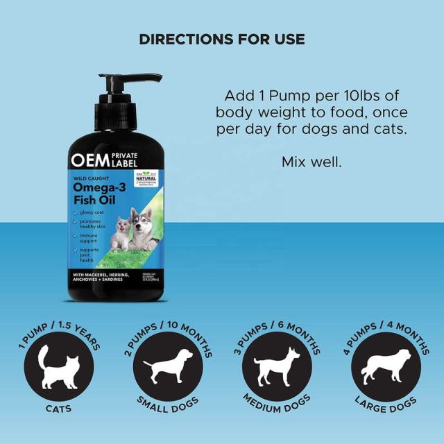 OEM Factory Wild Caught Natural Omega-3 Fish Oil For Dogs Cats Anchovy Herring Mackerel Sardine Blend Promotes Healthy Glossy Coat Supports Skin Health Strong Immune System Heart Brain Joint Health Easy Meal Topper 8.45 oz 250ml,MY SHOP,OEM Factory Wild Caught Natural Omega-3 Fish Oil For Dogs Cats Anchovy Herring Mackerel Sardine Blend Promotes Healthy Glossy Coat Supports Skin Health Strong Immune System Heart Brain Joint Health Easy Meal Topper 8.45 oz 250ml